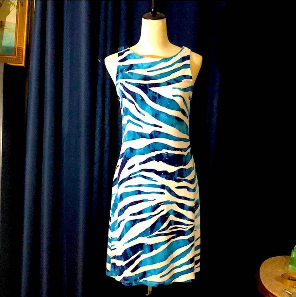 Tommy Bahama White and Blue Dress. S